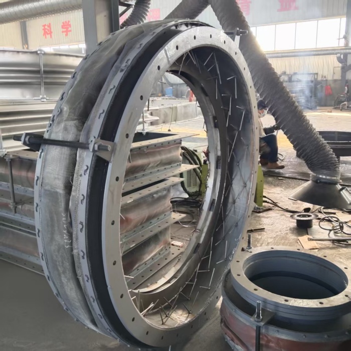 可澆筑非金屬膨脹節-高溫靶釘非金屬補償器-高溫耐磨柔性軟連接